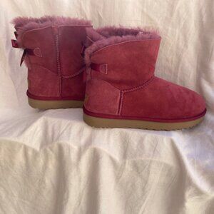 Pink Ugg ankle boots Size 10 Brand New!